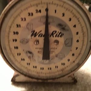 Vintage Way-Rite Household Scale 25 pounds - Kitchen Primitive - Food Scale